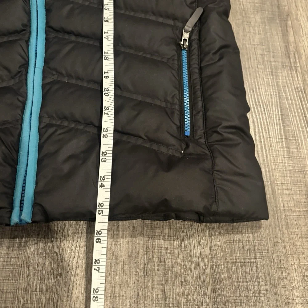 Marmot C97420 Girls XL Hooded Puffer Jacket Gray Blue 700 Fill Down Woven